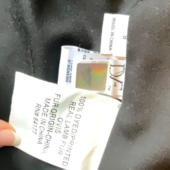 Diane von Furstenberg Mixed Fur sweatshirt. Size 8 - Picture 4 of 6